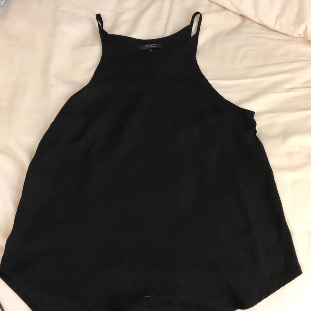 Black Halter Tank Top